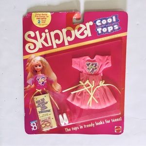 SOLD OUT ——- Skipper’s Cool Tops 9” Dolls Barbie 1989 Vintage